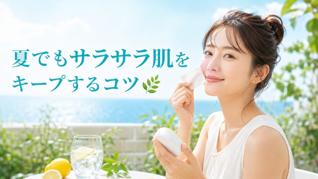 夏でもサラサラ肌をキープするコツ🌿