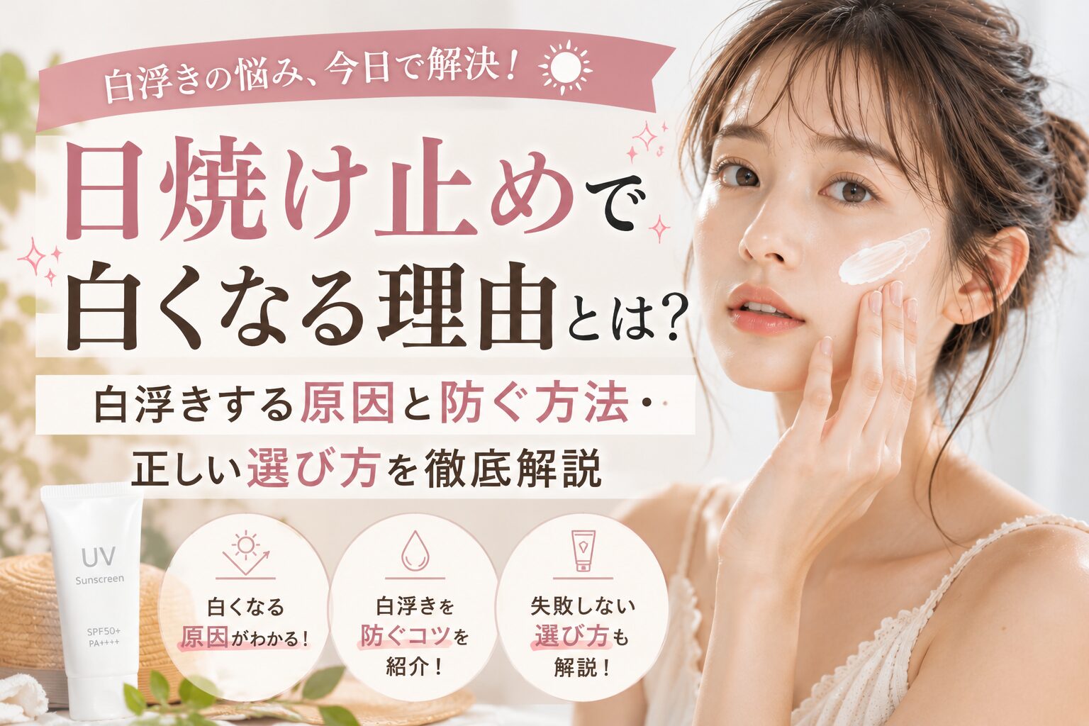日焼け止め白くなる原因