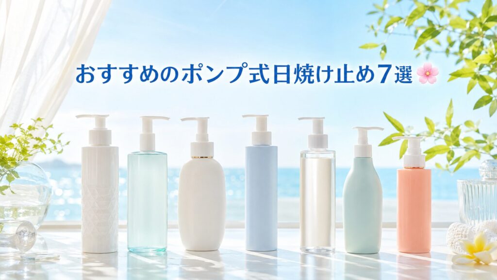 おすすめのポンプ式日焼け止め7選🌸