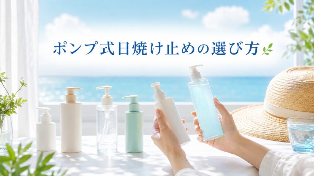 ポンプ式日焼け止めの選び方🌿