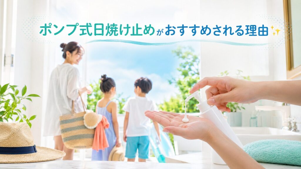 ポンプ式日焼け止めがおすすめされる理由✨