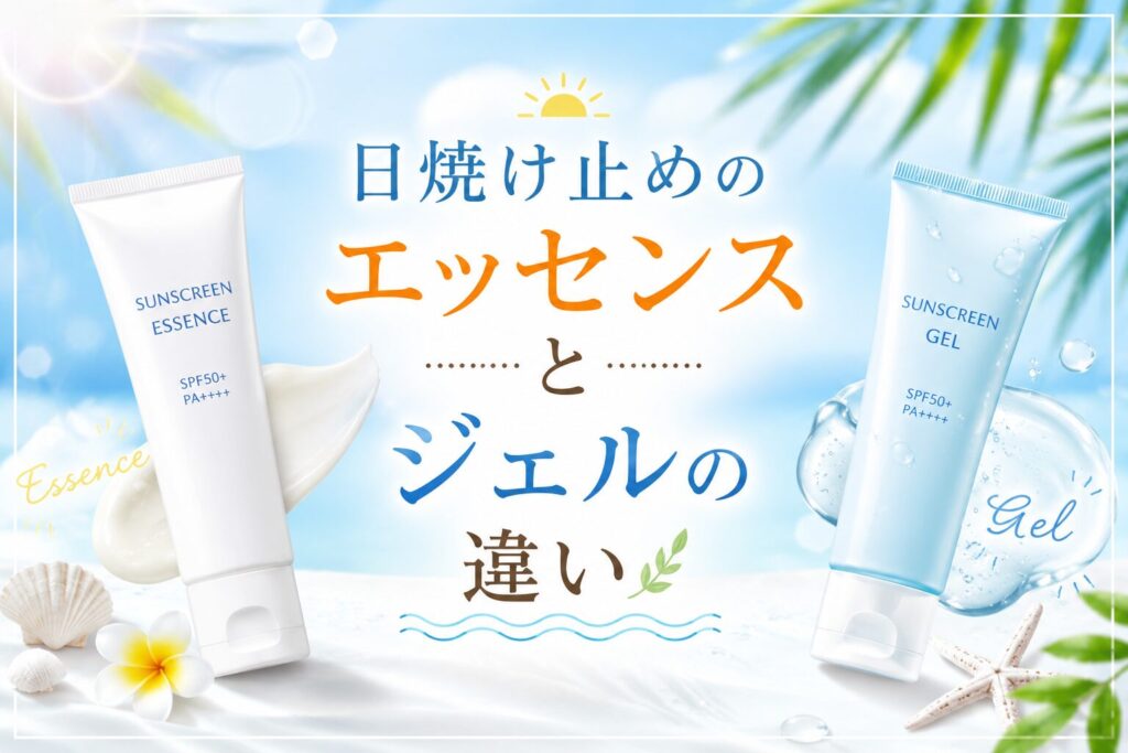 日焼け止めのエッセンスとジェルの違い🌿