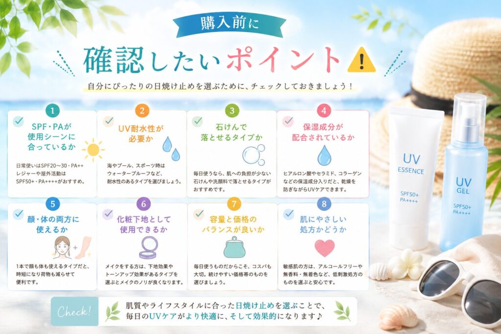 購入前に確認したいポイント⚠️
