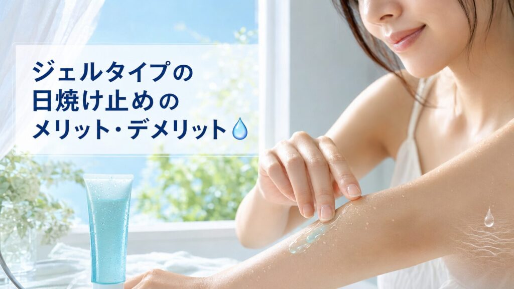 ジェルタイプの日焼け止めのメリット・デメリット