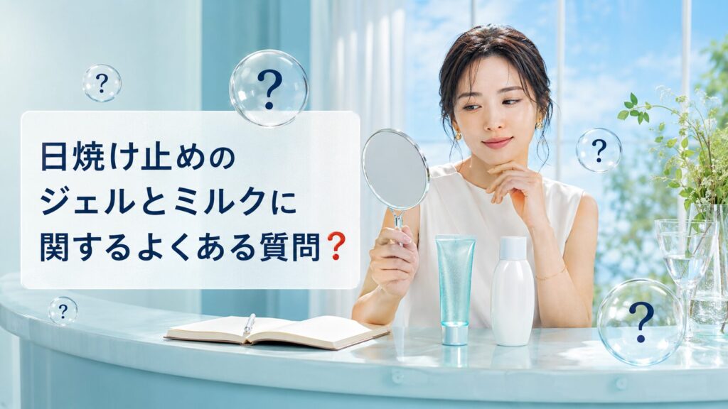 日焼け止めのジェルとミルクに関するよくある質問