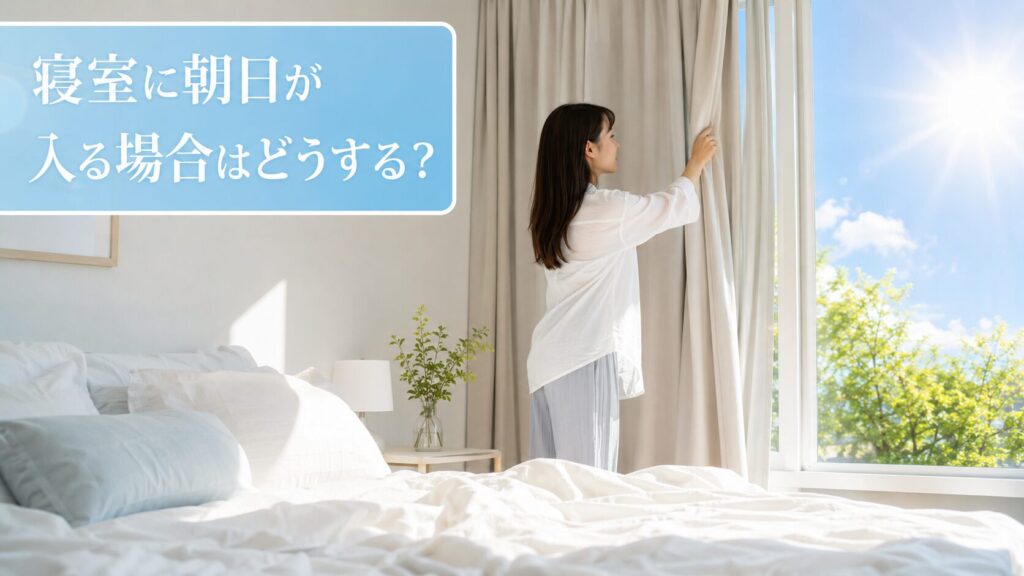 寝室に朝日が入る場合はどうする？