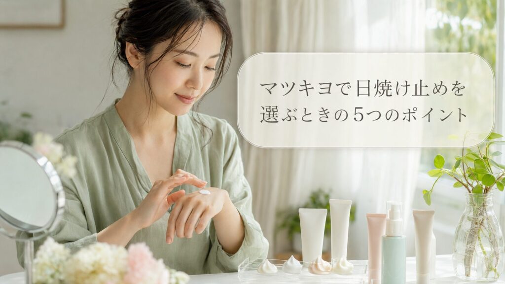 マツキヨで日焼け止めを選ぶときの5つのポイント