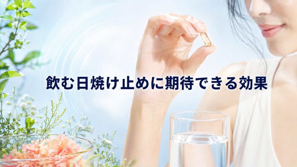 飲む日焼け止めに期待できる効果