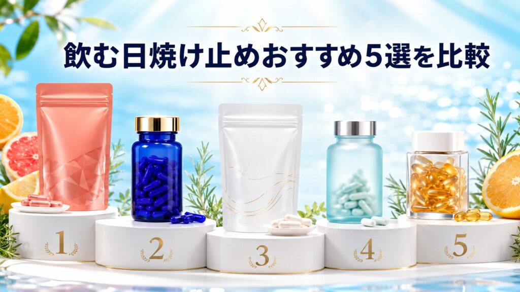 飲む日焼け止めおすすめ5選の比較