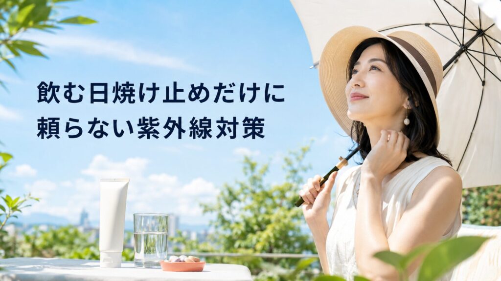 飲む日焼け止めだけに頼らない紫外線対策