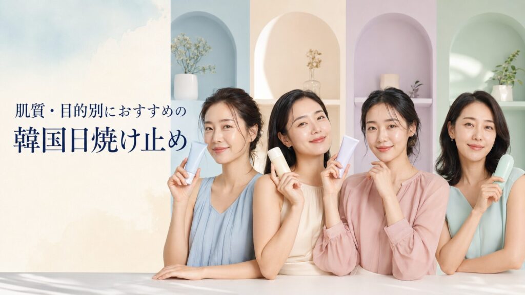 肌質・目的別におすすめの韓国日焼け止め