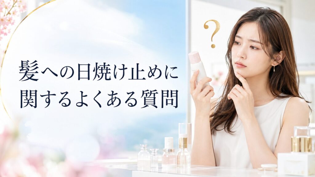 髪への日焼け止めに関するよくある質問