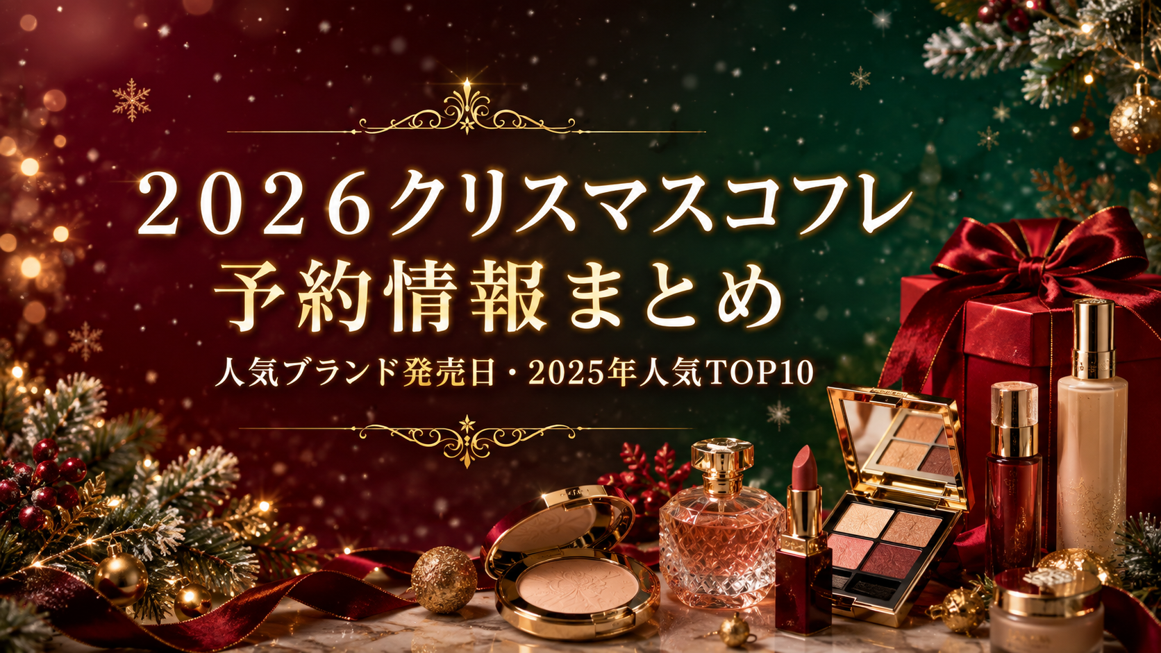 ２０２６クリスマスコフレ予約情報まとめ｜人気ブランド発売日・2025年人気TOP10