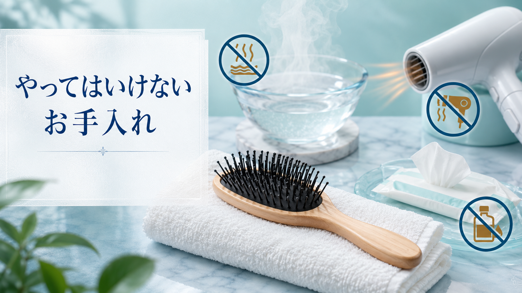やってはいけないお手入れ