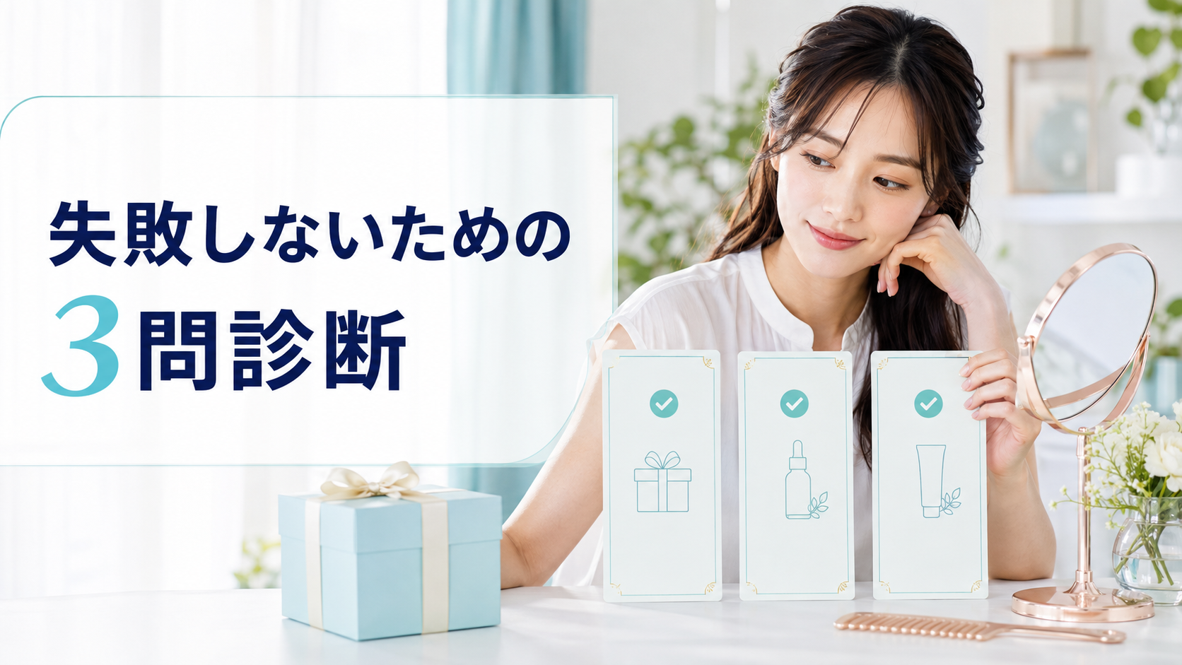 リファのプレゼントで失敗しないための3問診断イメージ